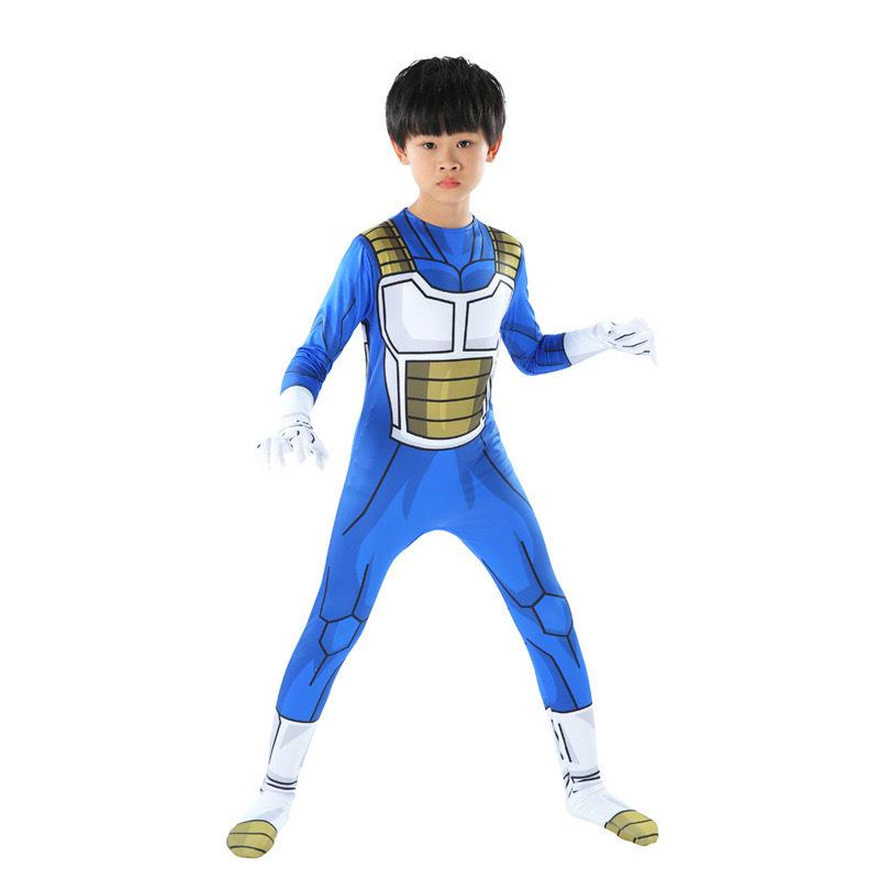 Children'S Wukong Cosplay Suit Super Saiyan Dragon Ball Super One-Piece Tights Vegeta Clothes Hero Suit