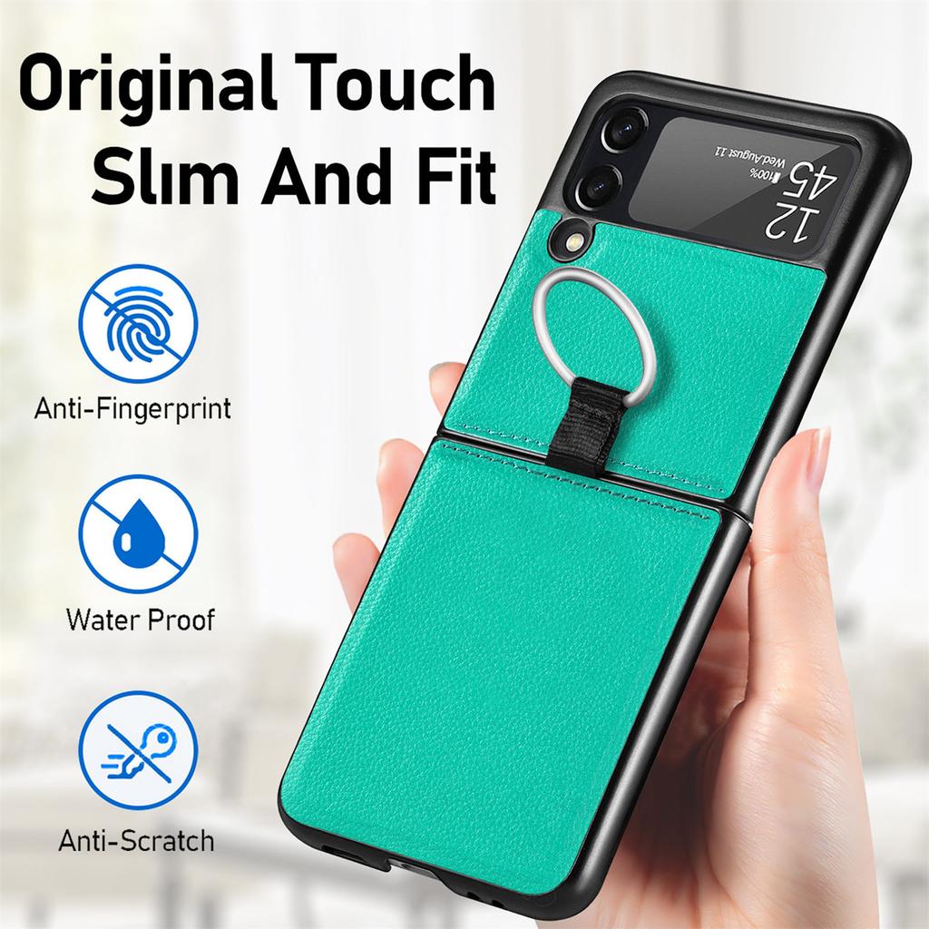 Hot-selling in Japan and South Korea, applicable to Samsung z flip 1/1 ring mobile phone case flip1 folding screen protective case