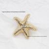 Starfish Metal Decorative Button for Sweaters, Coats, and Jackets