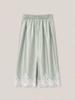 320 Showroom Lace Trim Satin Banding Skirt Mint