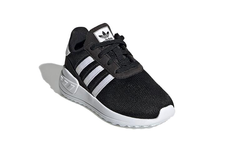 adidas Originals La Trainer Lite Breathable Low Top Sports Casual Shoes Black White Infant And Toddler FW5843