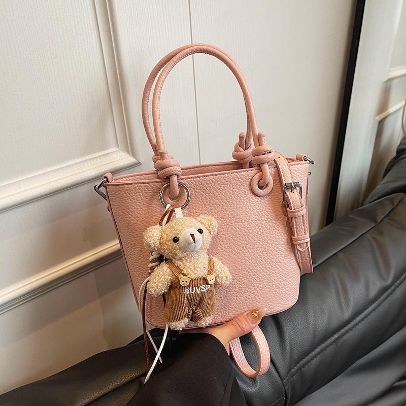 Premium hand bag women's new trendy spring fashion casual shoulder bag crossbody bucket bag