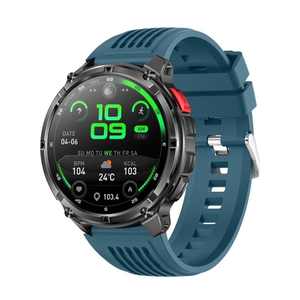 Rainbuvvy HT33 Bluetooth Smartwatch 1.7inch IPS Display IP68 Waterproof Super Long Standby 1100mAh BLE5.2 Android Sports Watch Multi-language