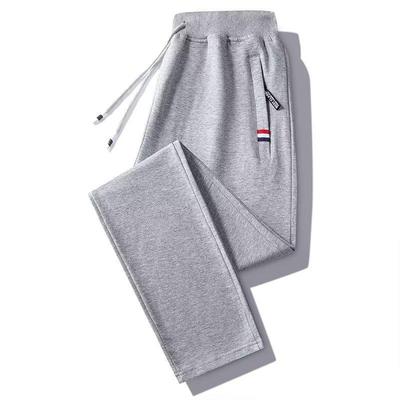 Pantalones Casuales para Hombre Sueltos Deportivos Primavera y Otoño Sencillos de Color Sólido Versión Coreana Pantalones de Chándal para Hombre de Talla Grande