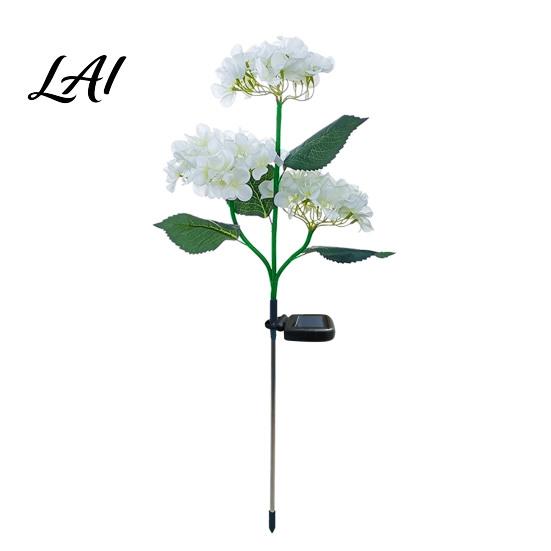 Weather-Resistant Outdoor Lights Fairy Hydrangea Light LED Solar Powered Garden Stake Lights