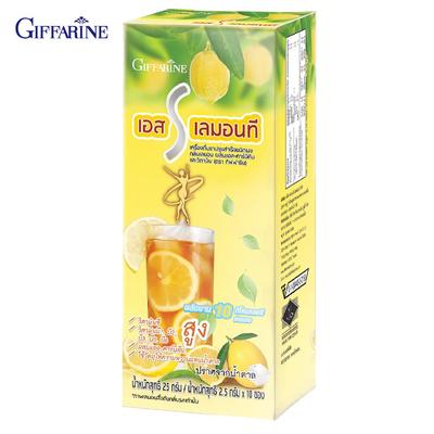 Giffarine S TÈ AL LIMONE, tè istantaneo bevanda mista in polvere al gusto di limone con L-carnitina e vitamine, 10 bustine 41812