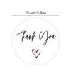 100-500pcs Round Thank You Stickers for Envelope Seal Labels Gift Packaging decor Birthday Party Scrapbooking Stationery Sticker