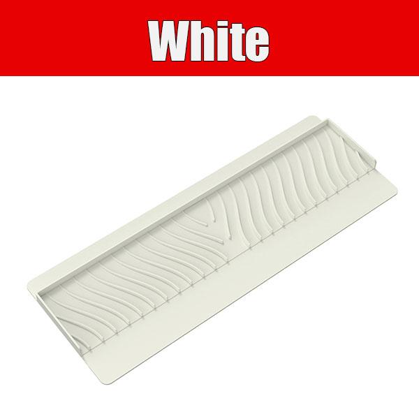 

Silicone Kitchen Sink Splash Guard for Edge 20in Long Sink Splash Guard with Suction Cup Cuttable Fast Dry Splashproof Protector білий