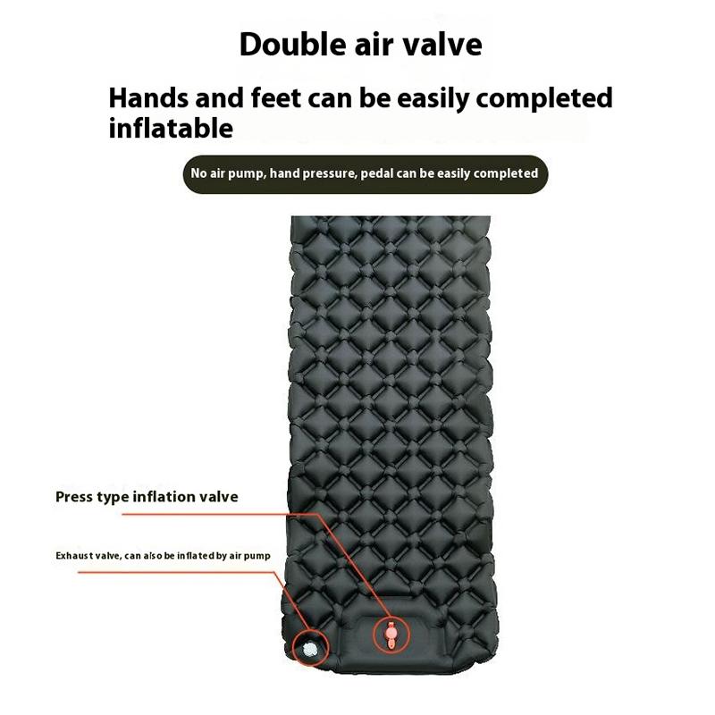 

LX-T04 Easy Inflatable Camping Mattress Sleeping Mat TPU+Nylon Sleeping Pad Camouflage