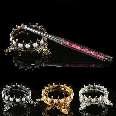 Kronendesign Nailart Pinselhalter Set Stifthalter Ständer Werkzeuge Acryl UV Gel Pinselablage Halter für Nageldekorationen