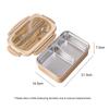 Přenosný obědový box 304 nerezová ocel nepropustný dělené nádoby na jídlo se lžící a hůlkami