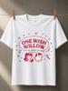 One Wish Willow Vintage Magic Red Retro Faces Stars Rockets Wand Graphic And Playful Circusinspired Unisex All Tshirt