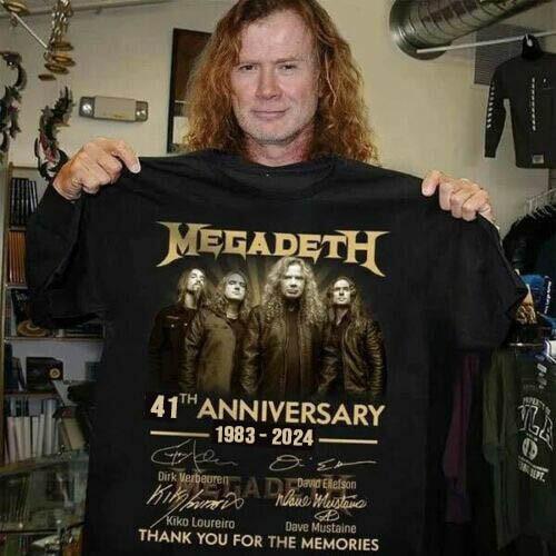 Megadeth rock band 41th anniversary vintage shirt 1983 2026 classic t-shirt XXXL