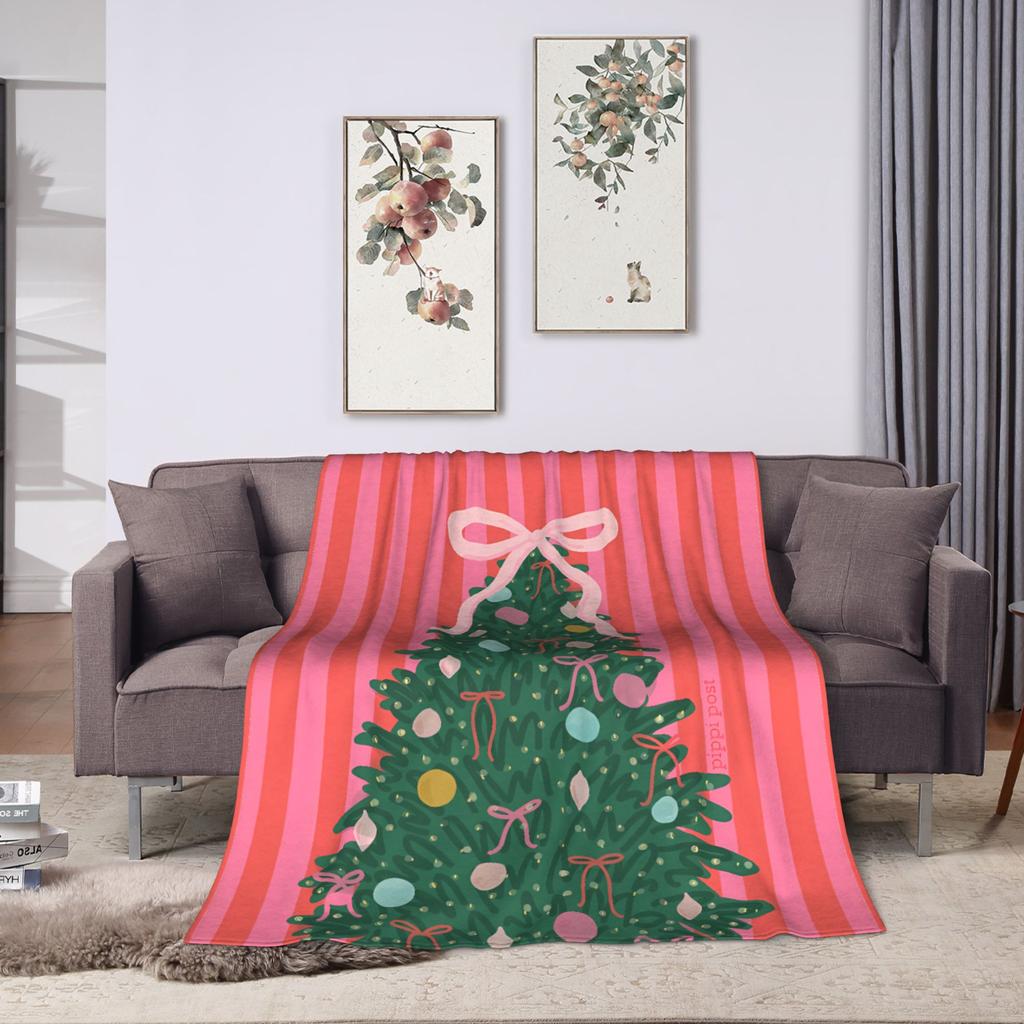 Super Warm Blanket Kids Picnic New Year Plaid & Pattern Throw Blanket Flannel Bedspread For Couch Chair Fluffy Sofa Bed Cover