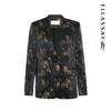 ELLASSAY Women's Chinese Style Bamboo Print Blazer