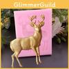Flexible And Innovative 3d Buck Deer Elk Shape Fondant Mould For Easy Removal