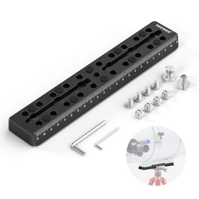 NEEWER Rail Vixen Style Dovetail Plate with M6 and Camera Metal Mounting Plate Telescope Mount Adapter for OTA Equatorial Tripods and Sky