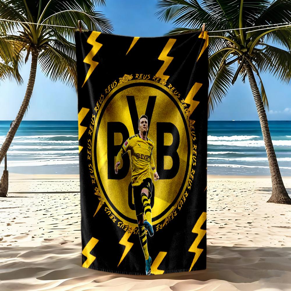 Borussia Dortmund Beach Towel High Absorbency Quickdry Comfortable Lightweight