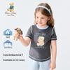 Classic Teddy Girls' Short Sleeve Antibacterial Breathable Round Neck T-shirt