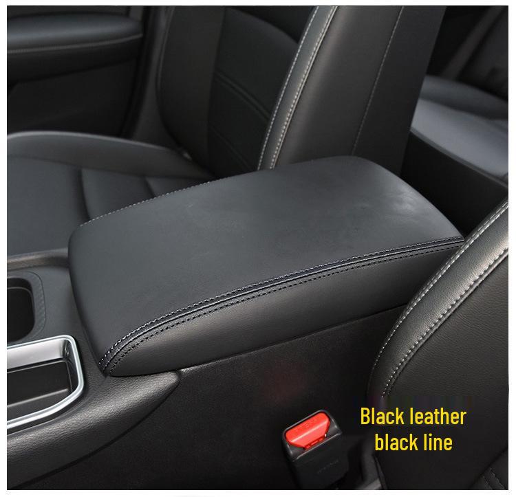 14th Gen 20-21 Sylphy Center Console Box Cover - Genuine Superfiber Leather Armrest Protector