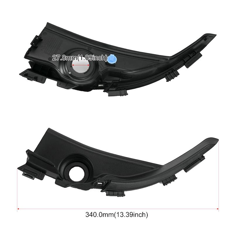 OEM Replacement Front Windshield Corner Trim for Honda Civic 9th Gen Pair 74210TR0A00 74220TR0A00 ABS Material Parts