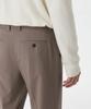 MUSINSA STANDARD Wool Semi-Wide Hidden Elastic Waist Slacks [Dusty Beige]