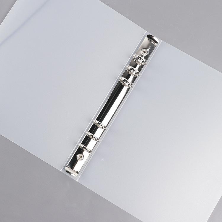 Kreativní matný A4 diář s volnými listy a poloprůhlednou PP kroužkovou vazbou