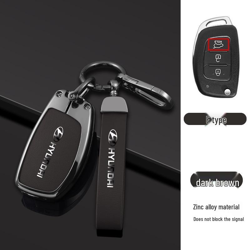 Key Cover Compatible with Beijing Hyundai Ix35, Elantra, Festa, Verna, Ix25, Santa Fe - Premium Men's Bag Case