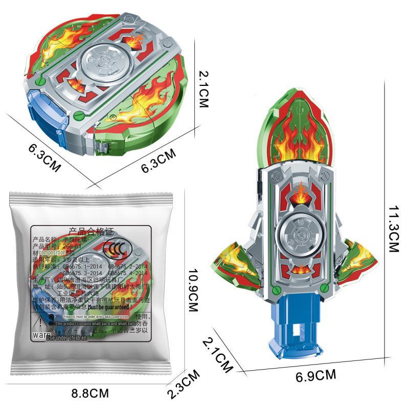 Jeep Finger Tank Gyro Toy for Kids: Radish Gun & Decompression Spinner