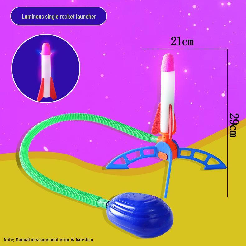 Light-Up Foot Launcher: Skyrocket Rocket Toy for Kids