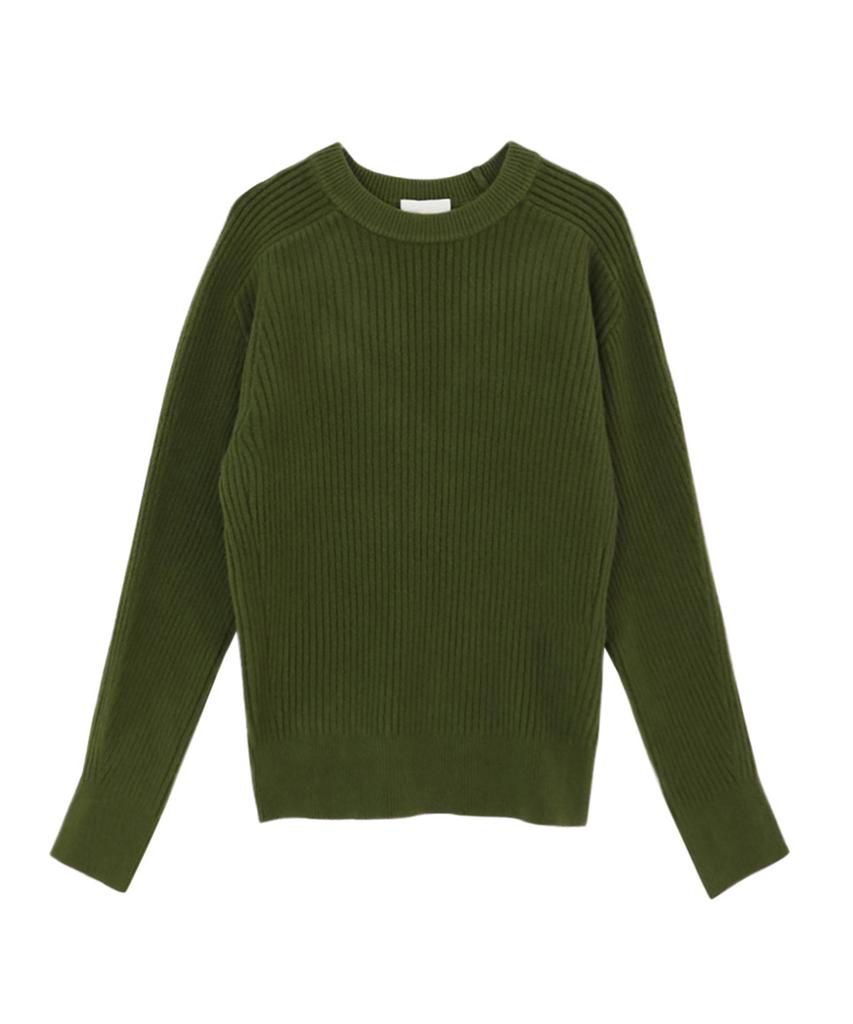 Baseukala Ribbed Round Neck Knitwear (5Colors)