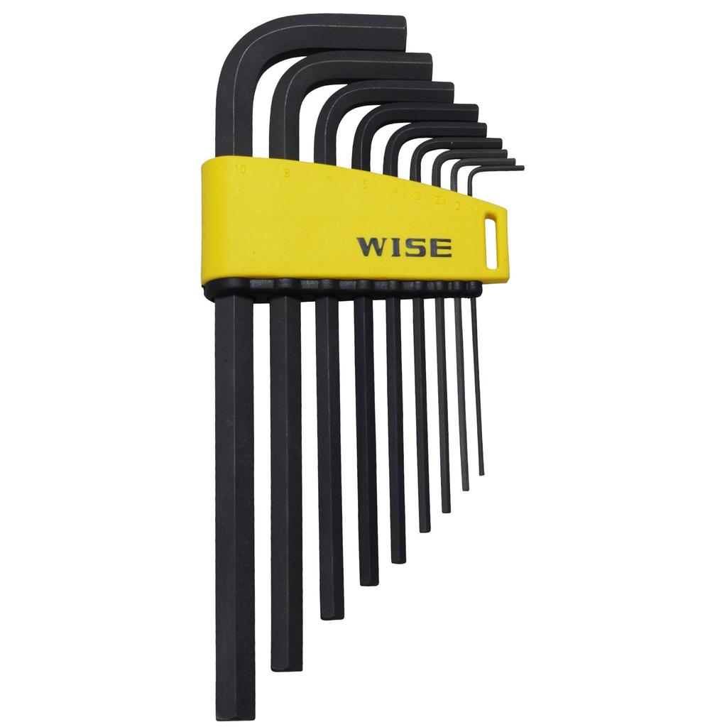 Fujiya 9-Piece Hex Wrench Set, Semi-Long, WLH230B-9S (WISE)