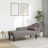 VidaXL Chaise Longue with Cushions Taupe Fabric, Upholstered Sofa, Sofa for Bedroom, 2-seater Sofa, Sofa, 4007601