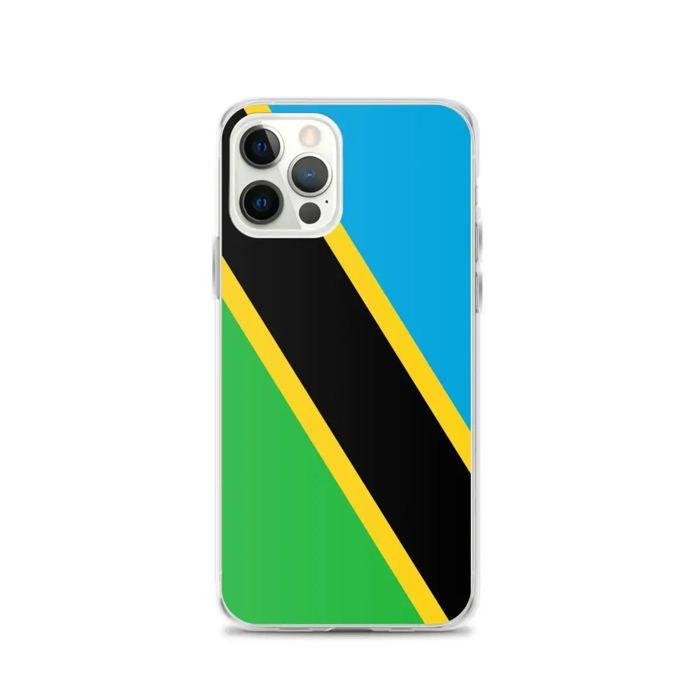 Coque Téléphone - iPhone - Drapeau Tanzanie - Souple - Multicolore - Model Vertical