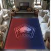 LOSC Lille FC Soccer Football Pattern Soft Area Rug Non Slip Indoor Floor Carpet Sports Decor Mat for Bedroom