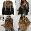 Stylish Women Bear Hooded Jackets With Cozy Fleece And Trendy Leopard Print Design