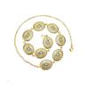 Ethnic Style Oval Waist Chain: Women’s Retro Pattern Belt Accessory