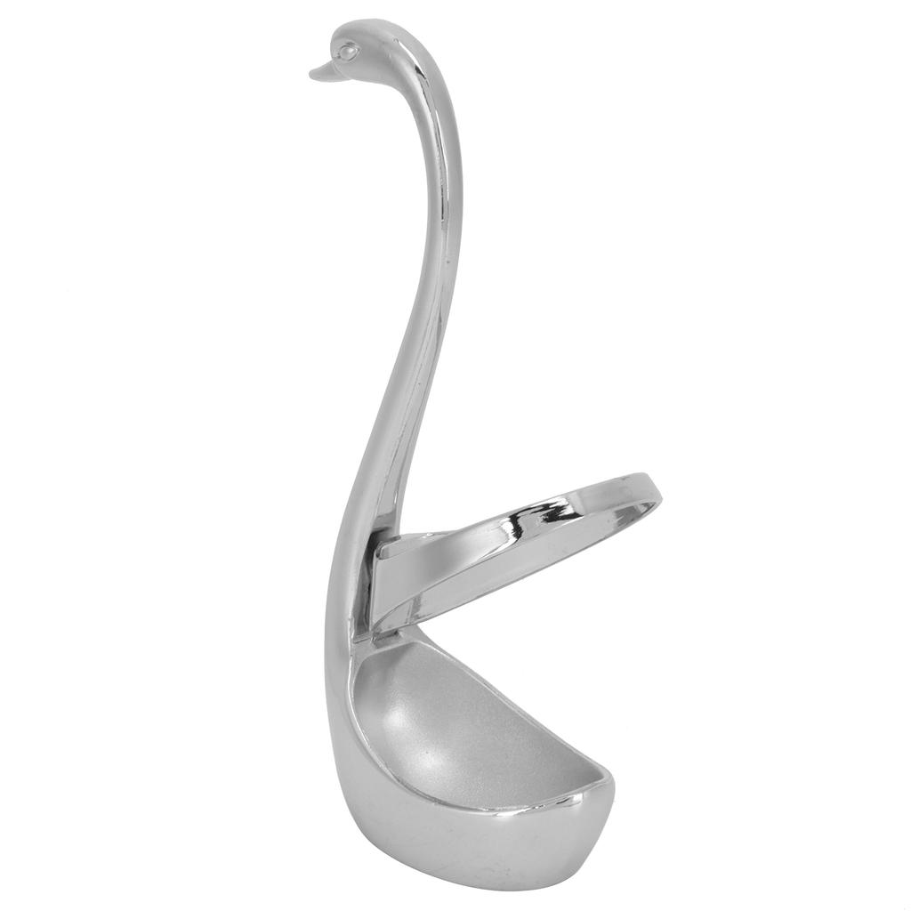 Tableware Holder Innovative Swan Shaped Cutlery Fork Spoon Storage Rack Organizer Silver