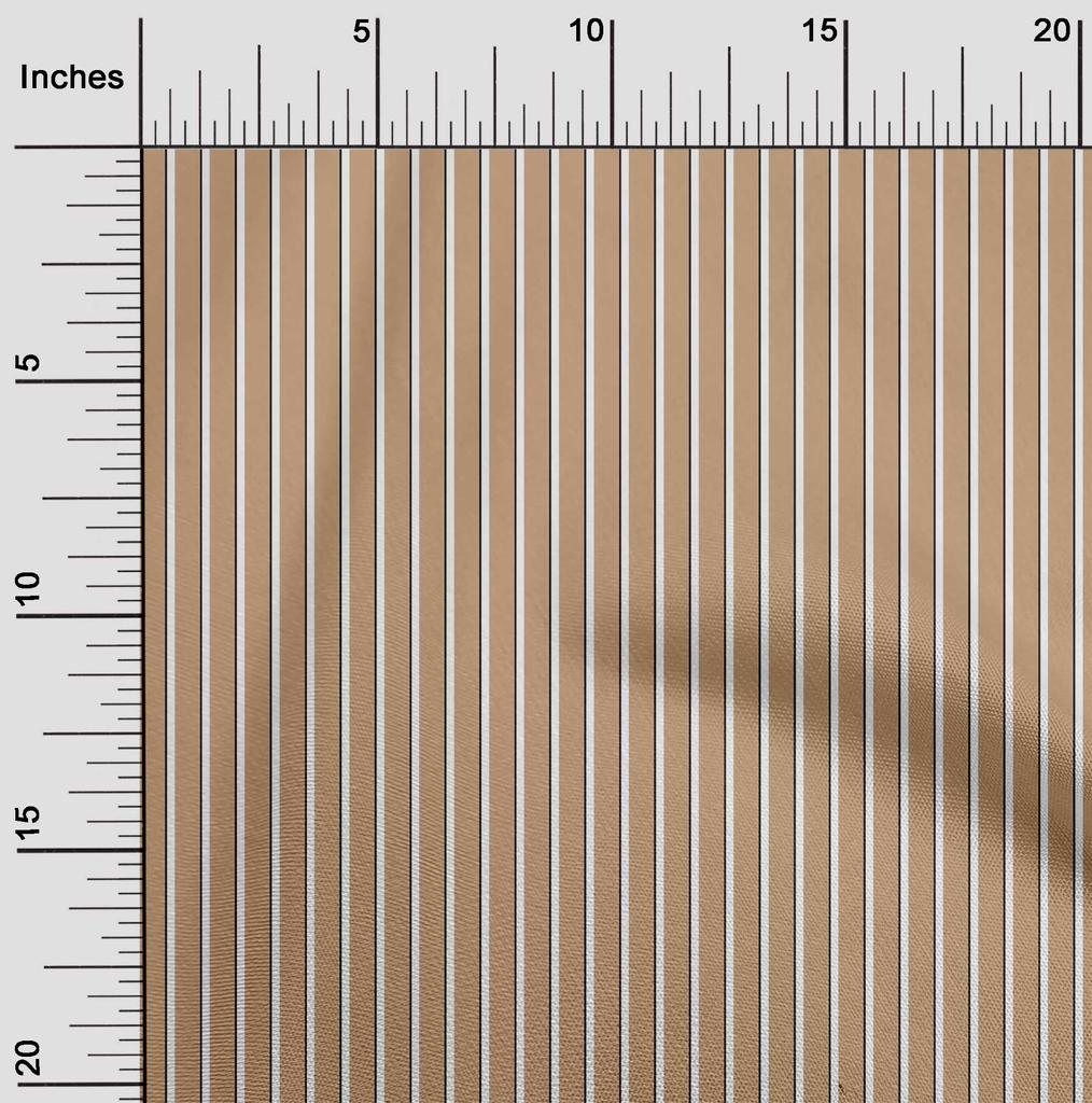 oneOone Cotton Flex Fabric Vertical Stripe Print Sewing Fabric BTY 40 Inch