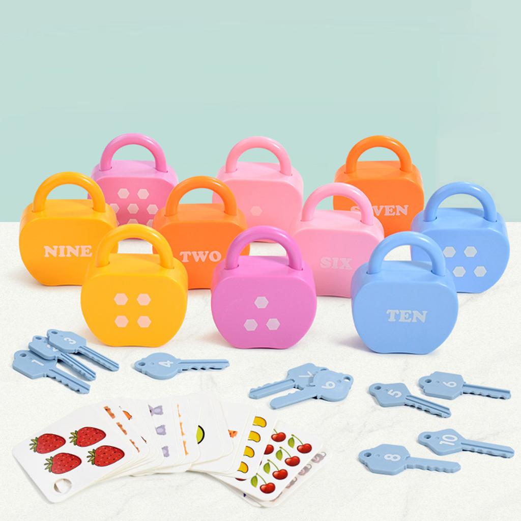 Montessori Counting Game for Preschool Children Fruit Animal Learning Hand Game Number Matching Toy Set for Kids