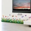 Schmetterling Gras Blume DIY Abnehmbare Kunst Vinyl Zitat Wandaufkleber Aufkleber Wandbild Zuhause Zimmer
