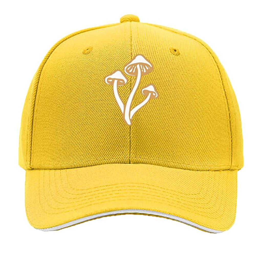 Breathable Mushroom Baseball Cap Adjustable Golf Hat for Unisex and Women YK Couple Dad Hats Unisex S Sandwich Baseball Cap