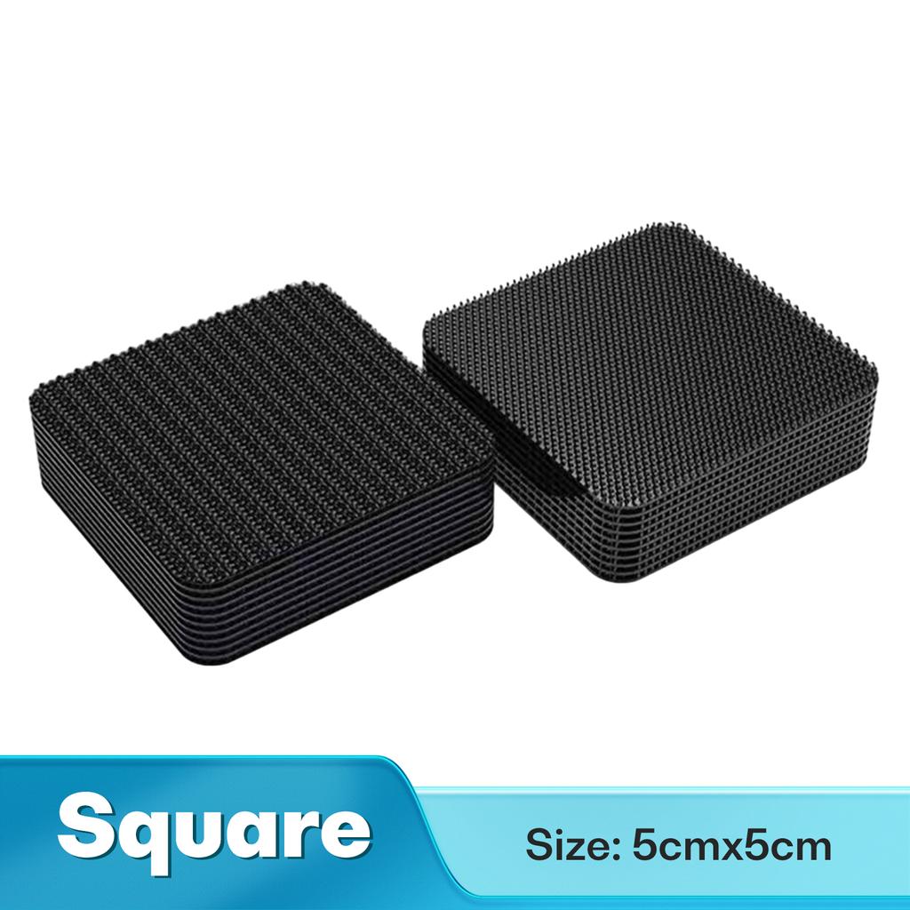 20/40/60PCS Carpet Fixing Stickers Double Sided High Adhesive Home Car Floor Mats Foot Mats Fixed Patches Anti Skid Grip Tapes