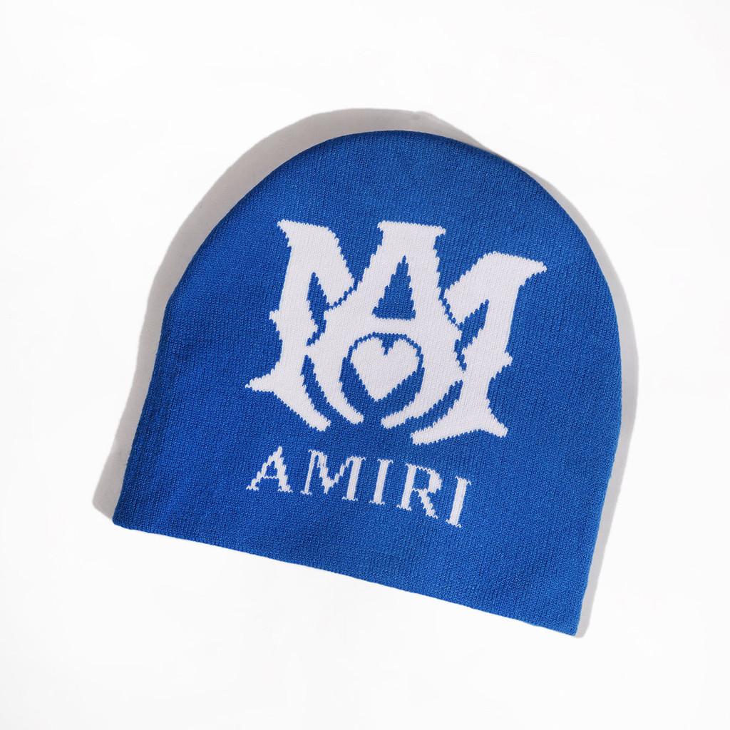 Letter Amiri Pattern Knitted Cap Beanie Hat Fashion Casual Outdoor Gift Warm