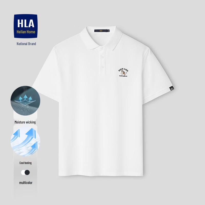 

HLA Men s Horse Year Series Cool Feel Polo Shirt L