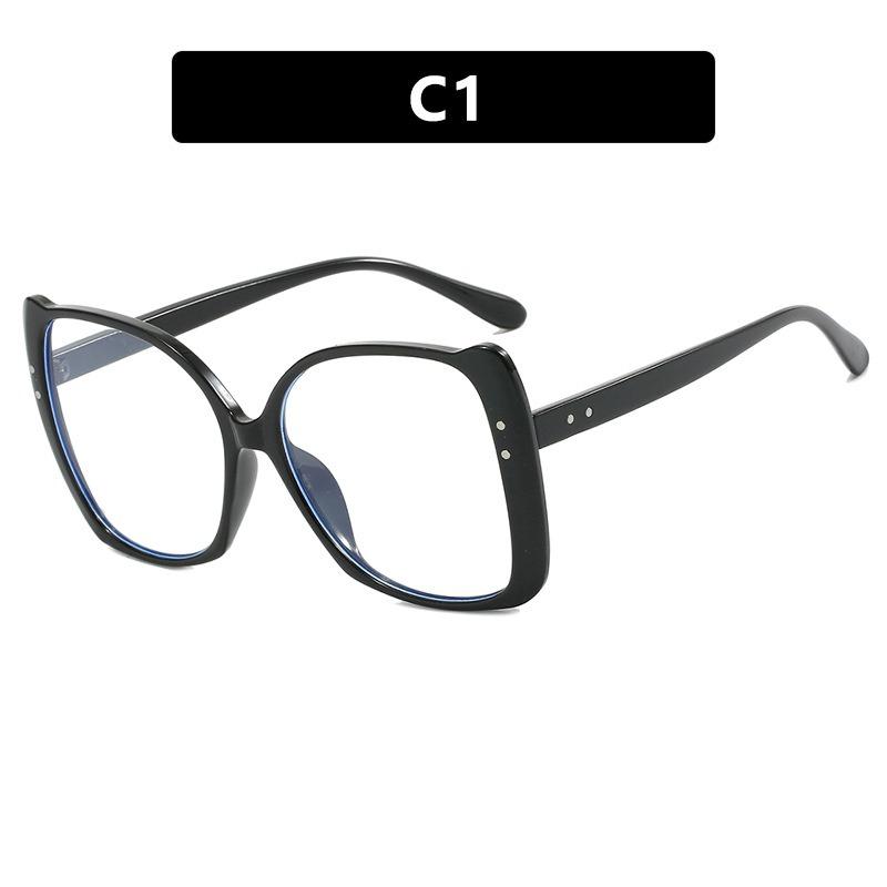 2023 New Arrival Fashion Designer Big Frame Women Sunglasses Oversized square Frame Rivet Sunglasses
