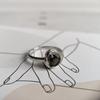 Silver Ring with Natural Rauchtopaz (smoky Quartz) 1.171ct, Cubic Zirconia, Weight of the Product 3.09 G (2180500)