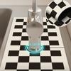 Classic Sink Faucet Drain Pad Table Mat Toilet Diatom Mud Moisture-wicking Pad Slip-resistant Anti-mildew Mat for Kitchen Countertop Dining