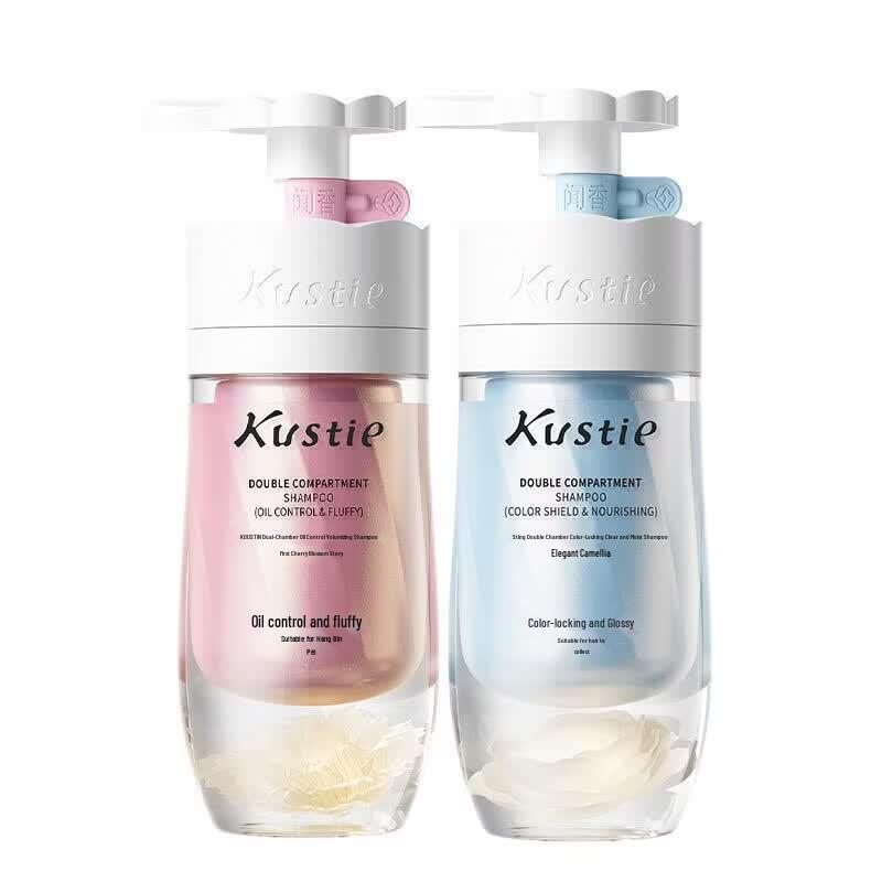 Kustie Dual-Chamber Shampoo Set