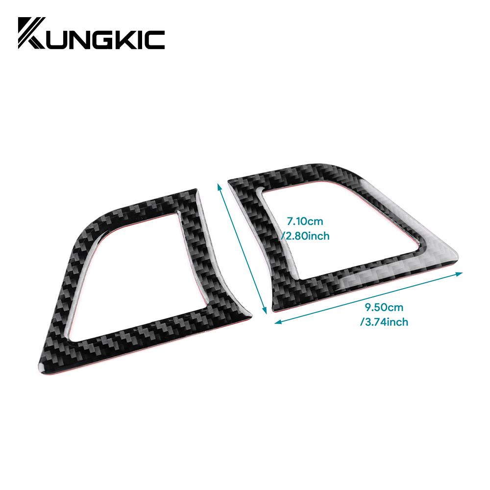 Real Soft Carbon Fiber Sticker For Subaru Legacy Outback 2010 2011 2012 2013 2014 LHD RHD Car Instrument Defogger Air Outlet